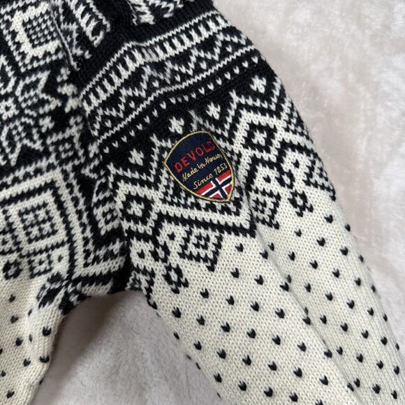 Vintage Devold Fair Isle 100% Wool Sweater Pullover Men's Size XL Norway - Picture 3 of 8